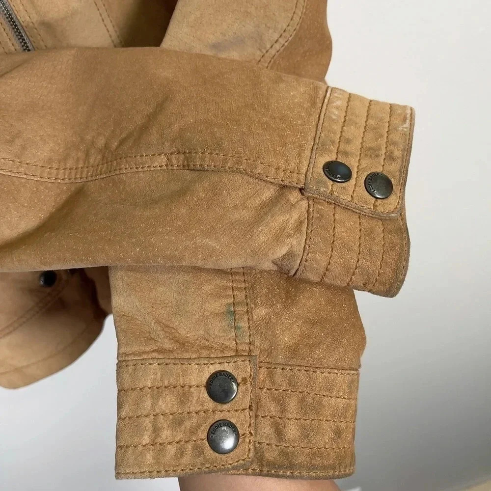 Eddie Bauer Seattle Suede Women's Medium Full Zip  Leather Jacket - Picture 10 of 16